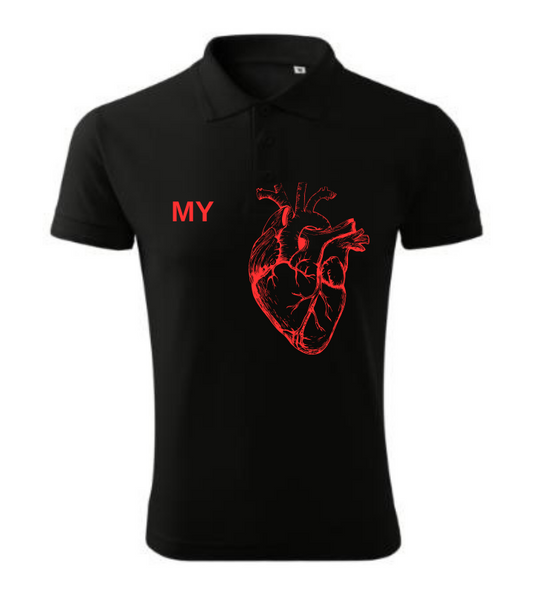 Polo Shirt Men's Heart