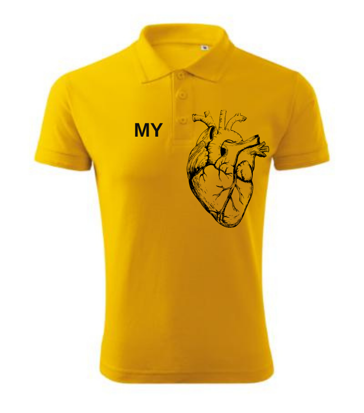 Polo Shirt Men's Heart